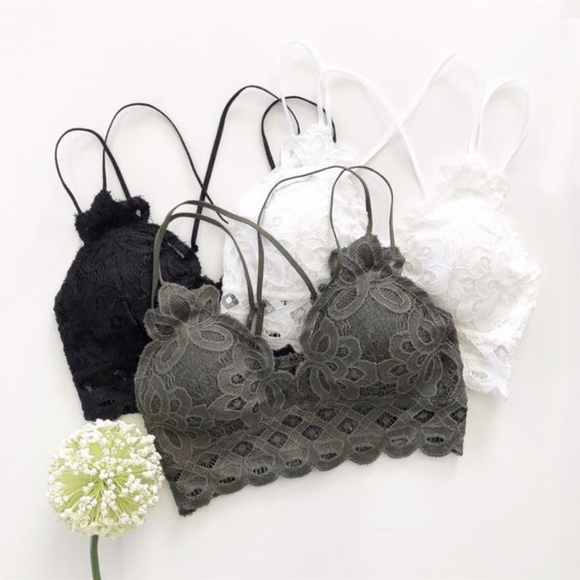 Bellanblue Other - RESTOCKED - LYANN Cutest Lace Bralette - GREY